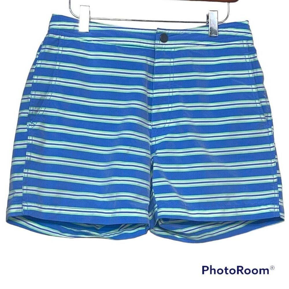 Onia Board Shorts The Calder Surf Swim Mesh Shorts Striped Medium